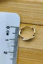 Gold Sterling Silver Twist, 1cm Huggie Hoop Earrings, Image 2 of 3