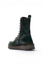 Dark Green Womens Leather Ankle Dress Boots-RAMI043, Image 4 of 5