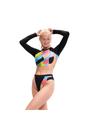 Multi Colour Block Bikini Bottoms, Image 3 of 5