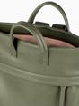 Khaki Top Handle Faux Leather Backpack, Image 3 of 3