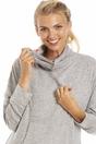 Grey Camille Lingerie Grey Long Sleeve Cowl Neck Lounger, Image 4 of 4