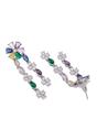 Multi Multi-colored Floral Dangle Earrings, Image 3 of 5