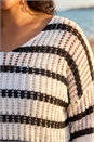Black Curve Crochet Knitted Top , Image 4 of 4