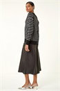 Black Metallic Stripe Knit Jumper, Image 3 of 5
