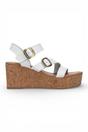 White Womens "Ali" Wedge Espadrille Heel Sandals, Image 2 of 6