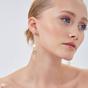 Gold Chain and Stars Sterling Silver Drop Earring, Image 3 of 4