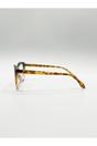 Green Green Tortoiseshell clear Lens Glasses, Image 5 of 6