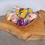 Burgundy 1 Pack Ladies Cotton Novelty Design Fruit Socks, Image 3 of 5
