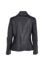 Navy Ashwood Leather Navy 'Isla' Real Leather Mandarin Collared Jacket, Image 3 of 4