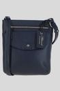 Navy 'Five CB' Real Leather Cross Body Bag, Image 1 of 5