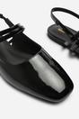 Black Alena Double Strap Backless Mary Jane Flats, Image 5 of 7