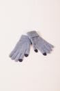 Grey SVNX Grey Knitted Gloves - Touch Screen, Image 4 of 4