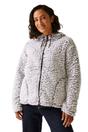 Plum Zelpha Fluffy Hooded Fleece Jacket, Image 4 of 4