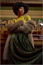 Dark Green Velvet Pleated Midi Skirt, Image 7 of 7