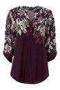 Plum Floral Border Shirt, Image 4 of 4