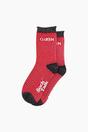 Red Queen Combed Cotton Glitter Socks, Image 3 of 4