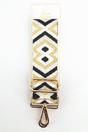 Gold Sarta Gold Metallic Aztec Woven Bag Strap, Image 4 of 4