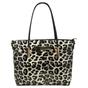 Black Patent Leopard Print Tote Bag, Image 1 of 1