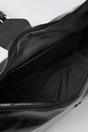 Black Studded Patent Buckle Hobo Shoulder Bag, Image 3 of 5