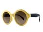 Yellow Ruby Rocks Glam Vintage Style Sunglasses, Image 1 of 2