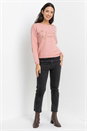 Pink Star Motif Embellished Christmas Jumper, Image 3 of 4