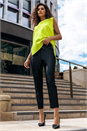 Lime Longline Knitted Stretch Vest, Image 5 of 6