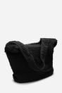 Black Where's That From Black 'Islet' Slouchy Raffia Shoulder Bag, Image 3 of 6