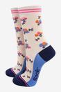 Multi Floral Thank You Bamboo Socks Gift Box, Image 2 of 4