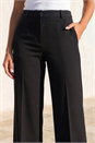 Black Regular Wide Leg Trouser, Image 4 of 4