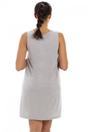 Grey Camille Lingerie Grey Lightweight Striped Sleeveless Nightie, Image 3 of 5