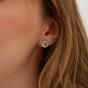 Silver Dripping Molten Natural Textured Sterling Silver Authentic Earring, Image 3 of 4