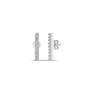 Silver Bar Stud Zirconia Earring Sterling Silver, Image 1 of 4