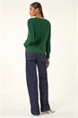 Forest  Buttoned Sparkly Knit Cardigan, Image 4 of 7