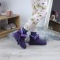Purple AJVANI Purple Faux Fur Lined Ankle Boots Slippers, Image 5 of 6