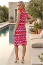 Pink Zig Zag Print Knitted Shift Dress, Image 3 of 4