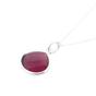 Red Ruby July Birthstone Sterling Silver Pendant Charm Necklace, Image 1 of 1
