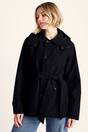 Black Shea Waterproof Trench Coat, Image 5 of 6
