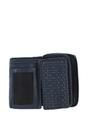 Navy Vintage Woven Leather 7 Card Purse, Image 2 of 4