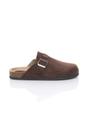 Brown AJVANI Brown Flat Footbed Sandals Mules, Image 2 of 4