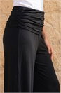 Black Petite Ruched Waist Trouser, Image 4 of 4
