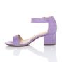 Lilac AJVANI Lilac Mid Block Heel Ankle Strap Sandals, Image 3 of 5