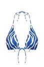 Multi WOVCOR Multi Zebra Patterned Bikini Top with Ring Detail, Image 3 of 5