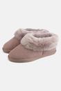 Mauve British Boxers Mauve "Heather Mushroom" Sheepskin and Suede Slipper Boots, Image 2 of 2