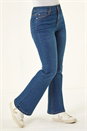 Indigo Petite Bootcut Stretch Jeans, Image 4 of 6