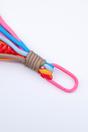 Multi Rainbow Laces Clip On Bag Charm in Multi, Image 2 of 3
