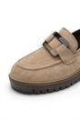 Beige Suede Leather Loafer Casual Shoes, Image 5 of 8