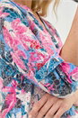 Pink Burnout Floral Print Shirt, Image 4 of 4