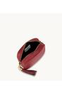 Red The Tassel Red Leather Crossbody Bag, Image 4 of 5