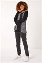 Black Textured Contrast Pocket Knit Jumper, Image 2 of 5