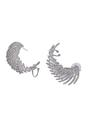 Silver Diva Wings Ear-Cuffs, Image 3 of 5